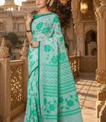Floral zari silk cotton kanjeevaram saree