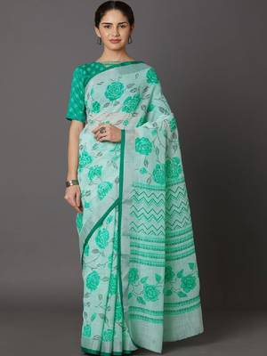 Floral zari silk cotton kanjeevaram saree 2