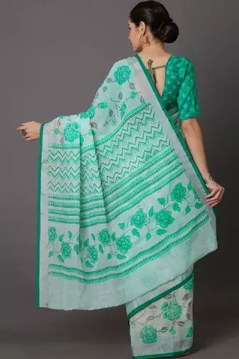 Floral zari silk cotton kanjeevaram saree