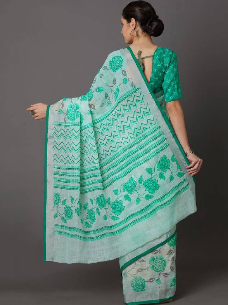 Floral zari silk cotton kanjeevaram saree