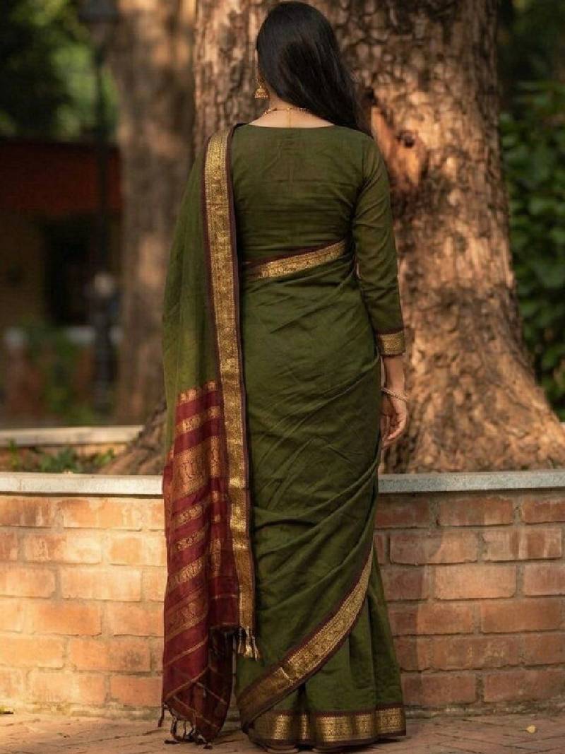 Woven design zari art silk kanjeevaram saree