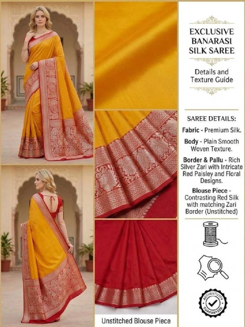Woven design zari pure silk heavy work kanjeevaram saree