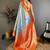 Woven design zari silk blend designer kanjeevaram saree