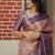 Floral zari silk blend handloom kanjeevaram saree