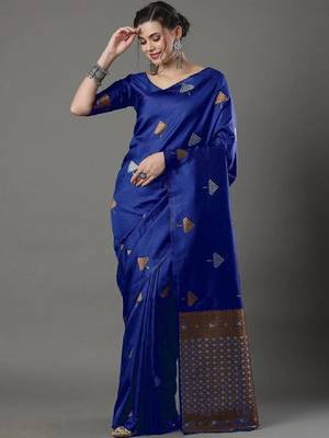 Zari silk blend kanjeevaram saree 1