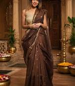Ethnic motifs handloom kanjeevaram saree