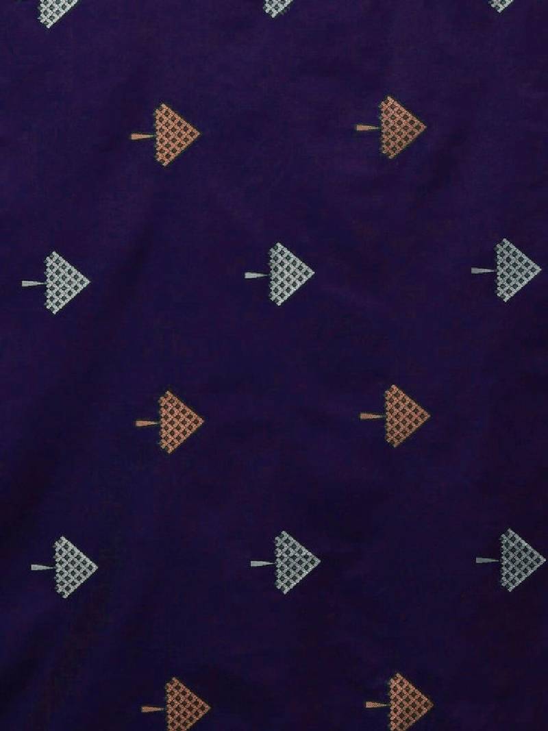 Woven design zari silk blend kanjeevaram saree