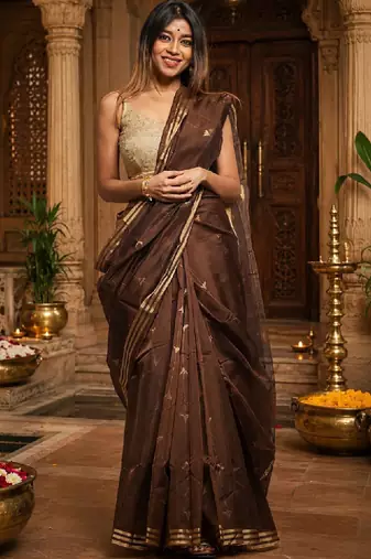 Ethnic motifs designer kanjeevaram saree