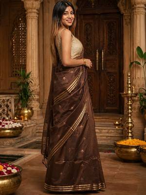 Ethnic motifs designer kanjeevaram saree 4