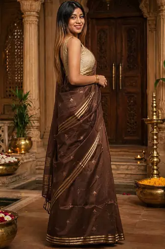 Ethnic motifs designer kanjeevaram saree