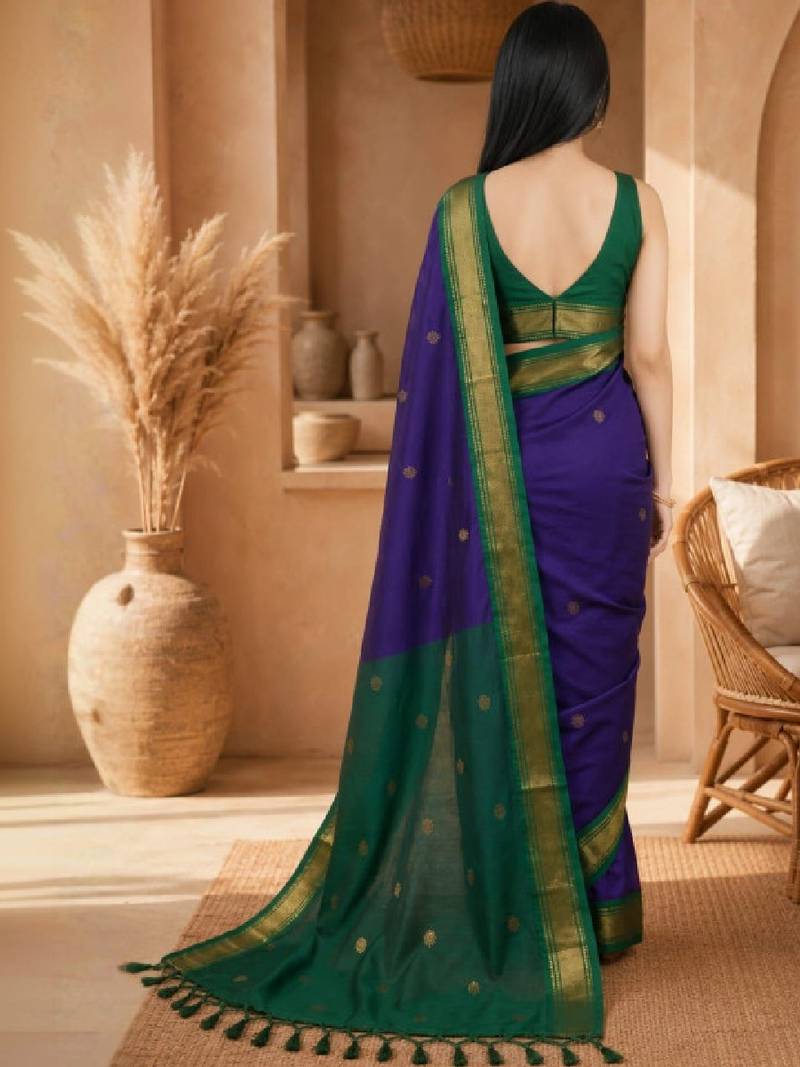 Zari pure cotton kanjeevaram saree