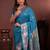 Woven design zari silk blend heavy work kanjeevaram saree