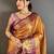 Ethnic motifs zari silk blend heavy work kanjeevaram saree
