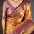 Ethnic motifs zari silk blend heavy work kanjeevaram saree