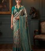 Woven design zari art silk heavy work kanjeevaram saree