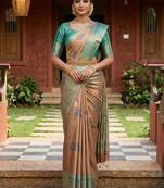 Woven design zari art silk designer kanjeevaram saree