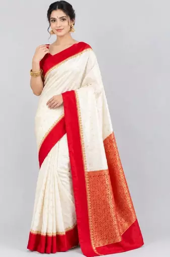 Woven design zari art silk kanjeevaram saree