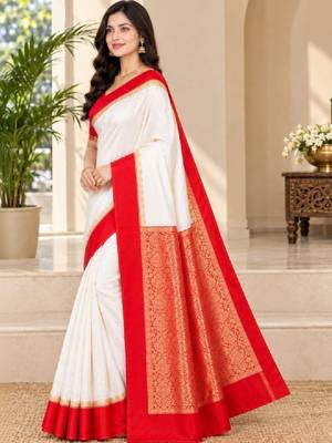 Woven design zari art silk kanjeevaram saree 2