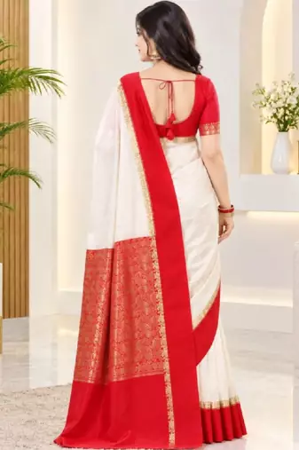 Woven design zari art silk kanjeevaram saree