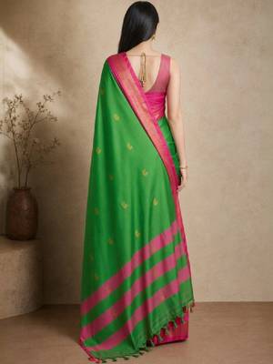 Zari pure cotton kanjeevaram saree 3