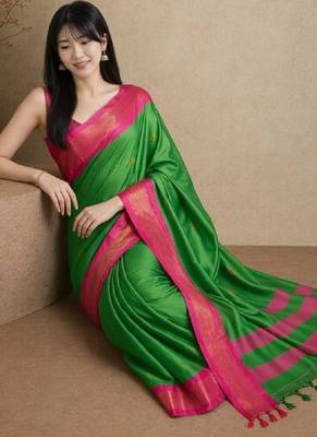 Zari pure cotton kanjeevaram saree 4
