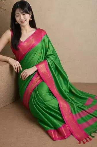 Zari pure cotton kanjeevaram saree