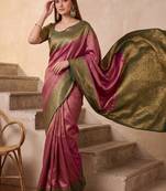 Woven design zari art silk kanjeevaram saree