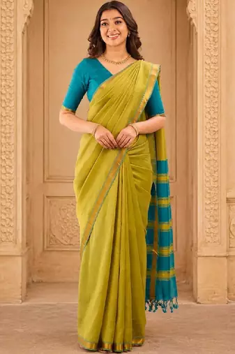 Woven design handloom kanjeevaram saree