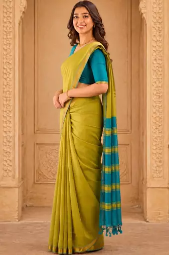 Woven design handloom kanjeevaram saree
