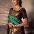 Ombre zari silk blend kanjeevaram saree