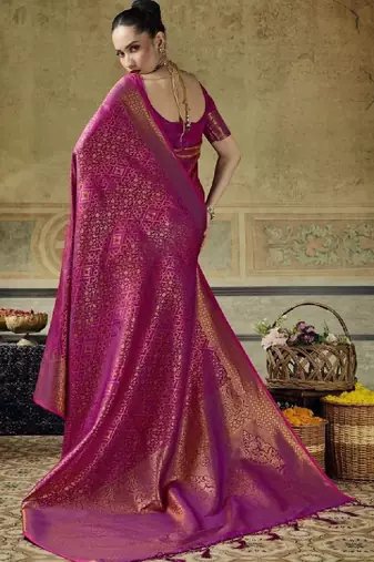 Zari silk blend designer kanjeevaram sarees