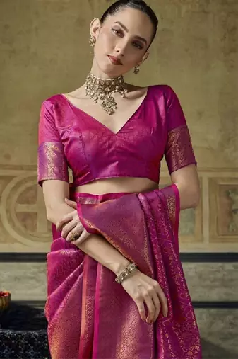 Zari silk blend designer kanjeevaram sarees