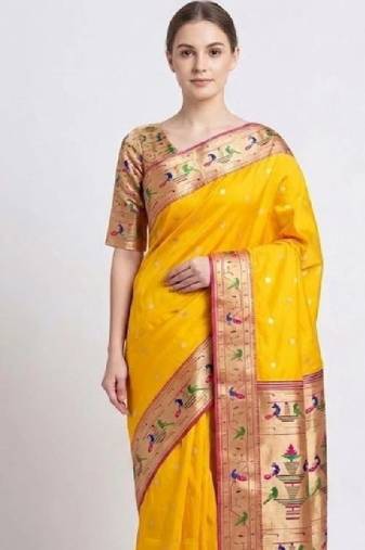 Woven design zari art silk kanjeevaram saree