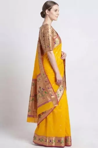 Woven design zari art silk kanjeevaram saree
