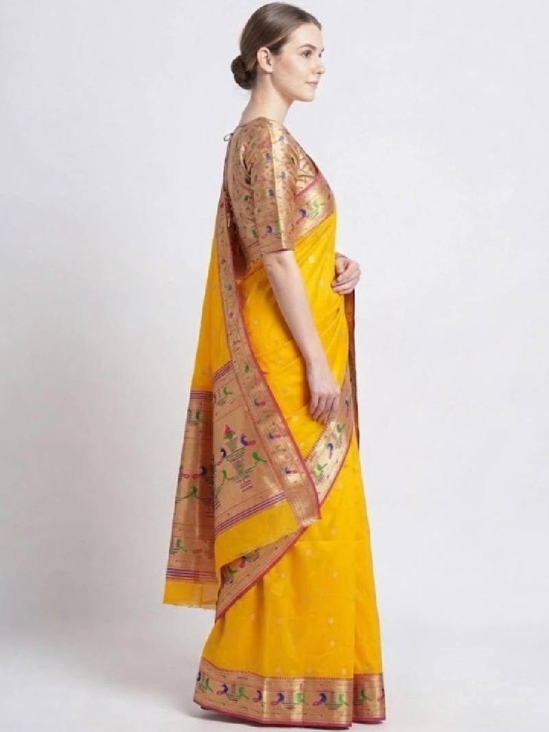 Woven design zari art silk kanjeevaram saree