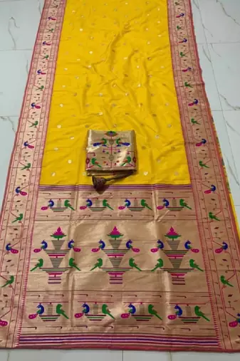 Woven design zari art silk kanjeevaram saree