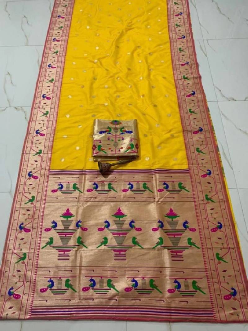 Woven design zari art silk kanjeevaram saree