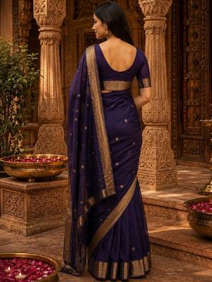 Woven design zari handloom kanjeevaram saree 2