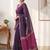 Woven design zari silk blend kanjeevaram saree