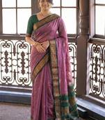 Woven design zari pure cotton kanjeevaram saree