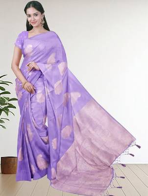 Ethnic motifs zari art silk handloom kanjeevaram saree 1