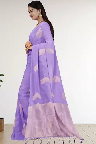 Ethnic motifs zari art silk handloom kanjeevaram saree