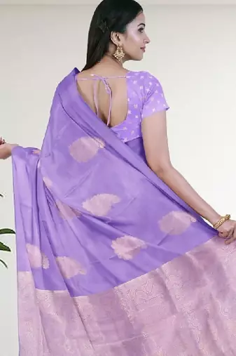 Ethnic motifs zari art silk handloom kanjeevaram saree