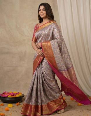 Woven design zari art silk kanjeevaram saree 2