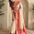 Woven design paithani silk zari weaving contrast blouse piece & sarees