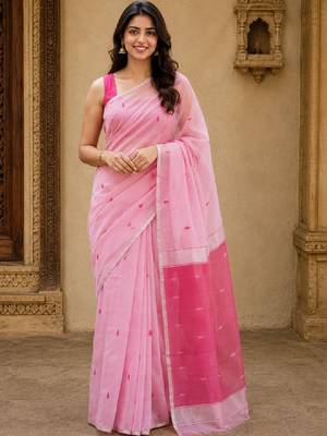 Ethnic motifs handloom kanjeevaram saree 1