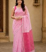 Ethnic motifs handloom kanjeevaram saree