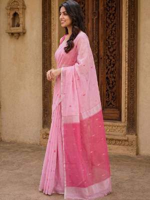 Ethnic motifs handloom kanjeevaram saree 4
