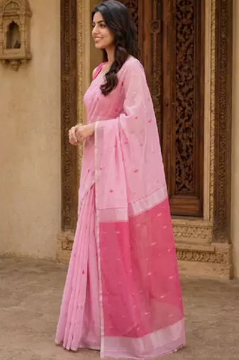 Ethnic motifs handloom kanjeevaram saree