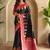 Ethnic motifs woven design zari silk blend kanjeevaram saree with blouse piece